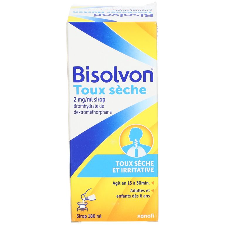 Bisolvon Toux Sèche 2 mg ml Sirop 180 ml Farmaline