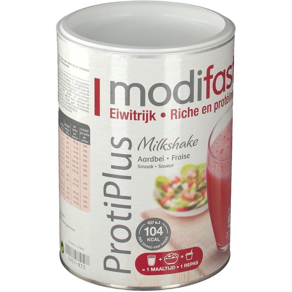 Modifast Protiplus Milkshake Aardbei G Farmaline