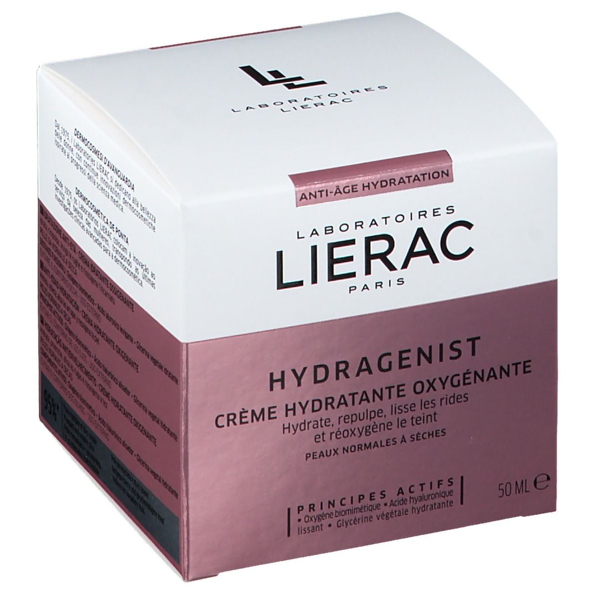 Lierac Hydragenist Crème Hydratante Oxygénante Repulpante 50 ml Farmaline