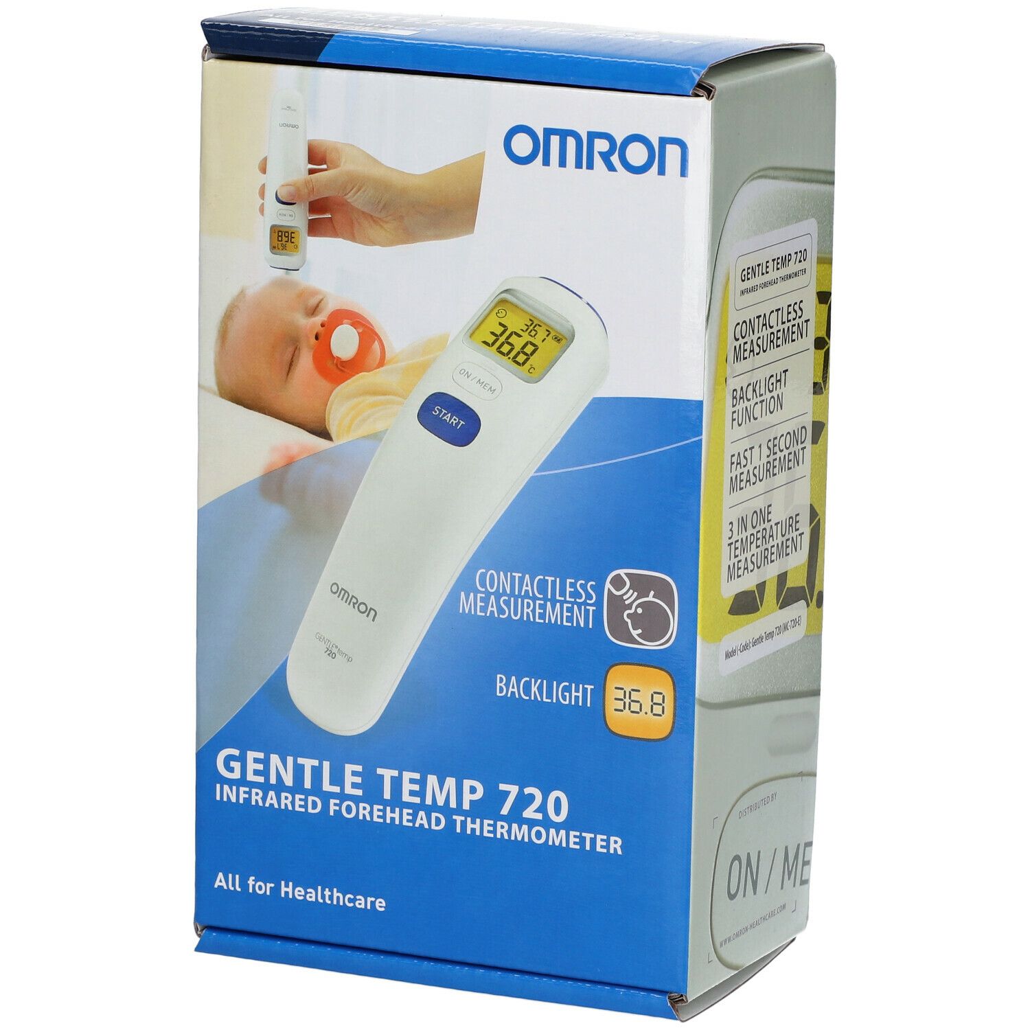 Omron Gentle Temp 720 Thermomètre Frontal Infrarouge 1 pc s Farmaline