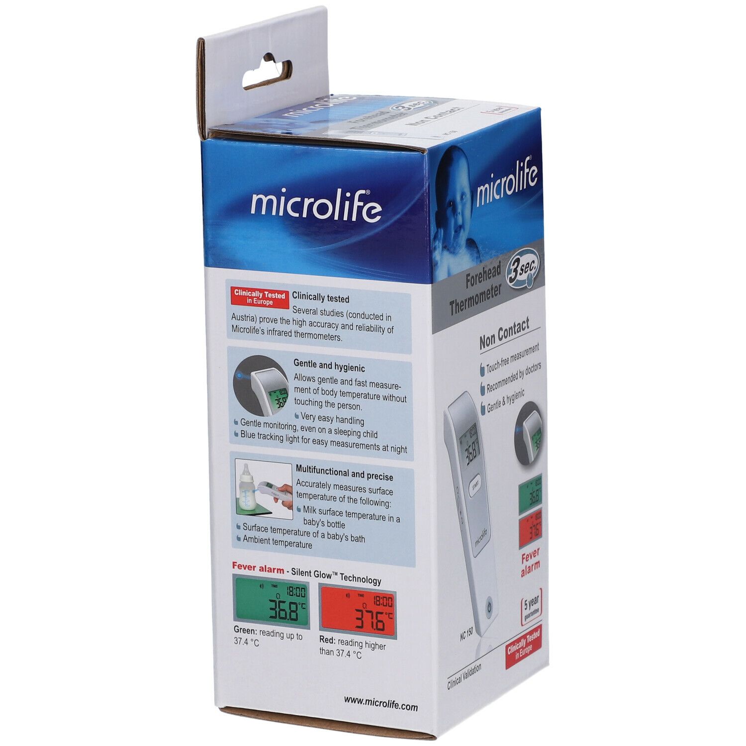 Microlife Thermom Tre Frontal Infrarouges Sans Contact Nc Pc S