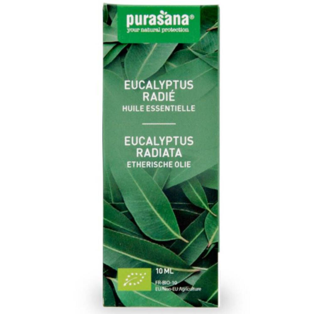 Purasana Essentiële Olie Eucalyptus Radiata 10 ml farmaline be