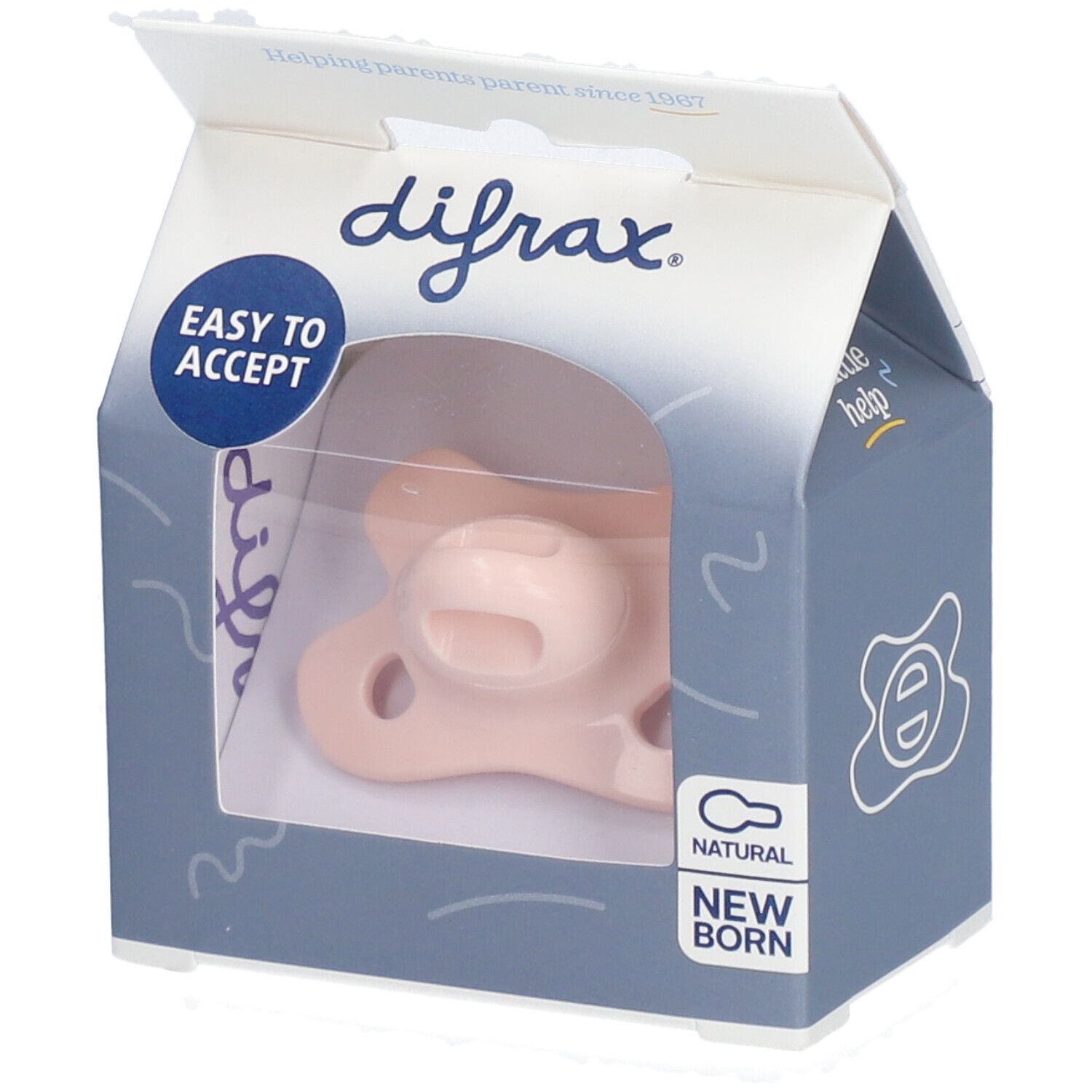 Difrax Fopspeen Natural Blossom Newborn 1 St Farmaline Be