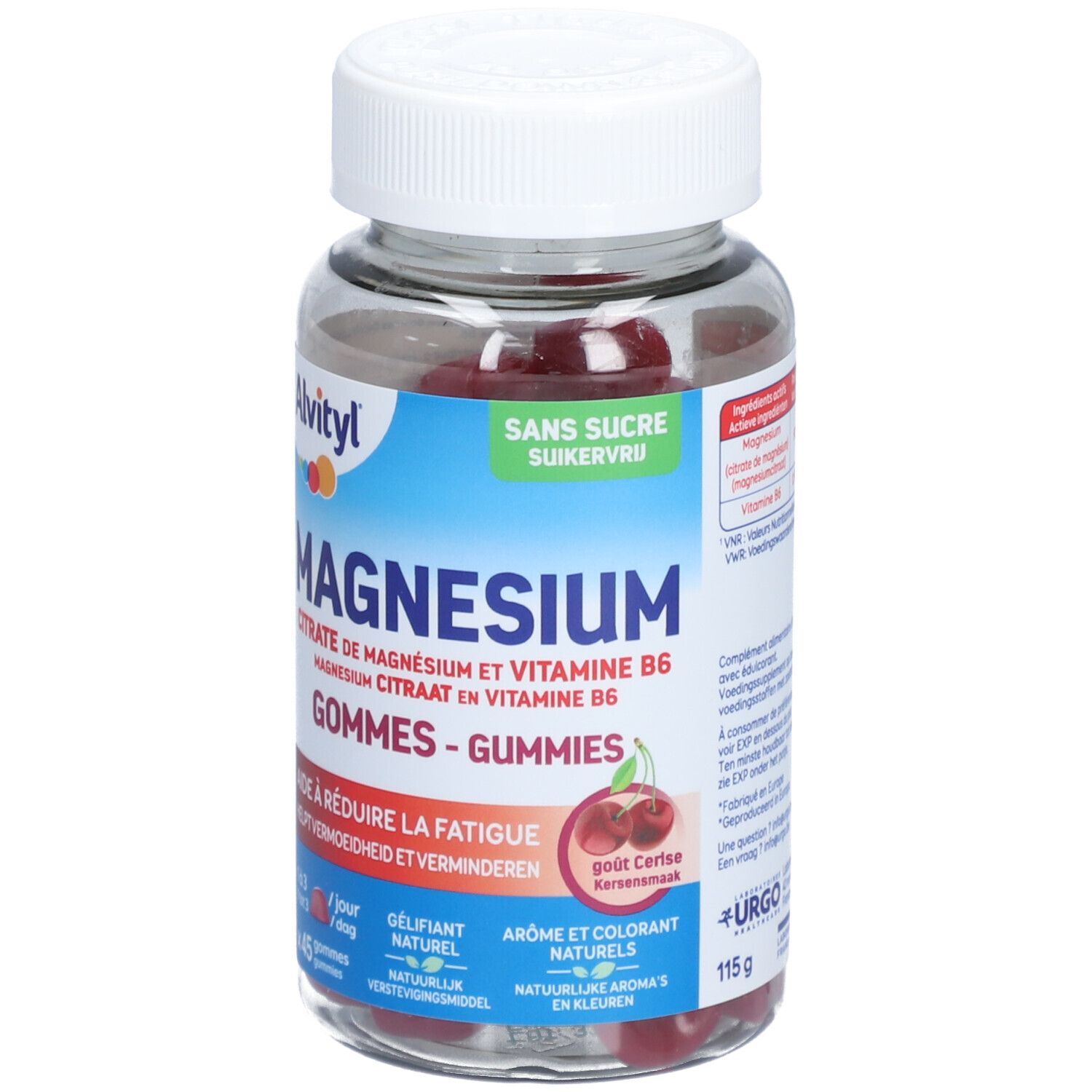 Alvityl Magnesium Gummies Vermoeidheid Vitamine B Kersensmaak