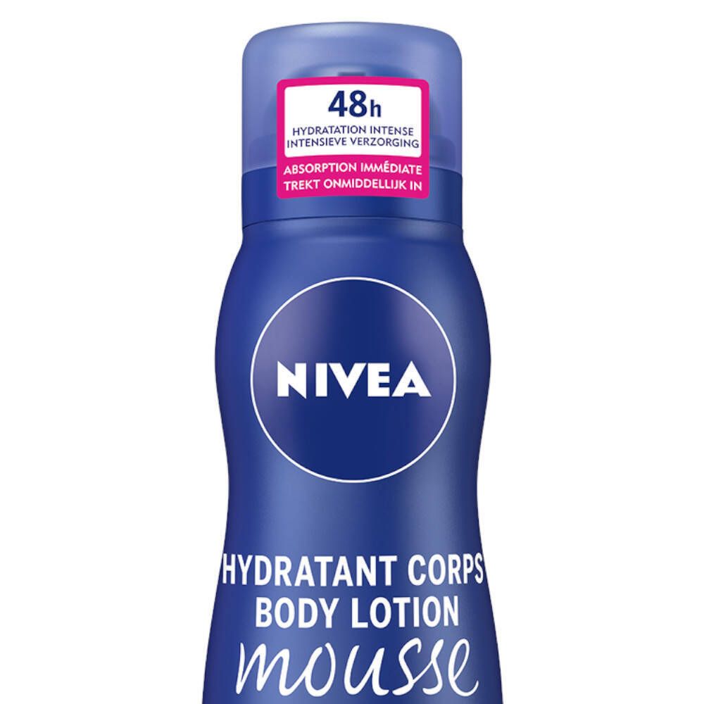 Nivea Body Lotion Mousse 48H Zeer Droge Huid 200 Ml Farmaline