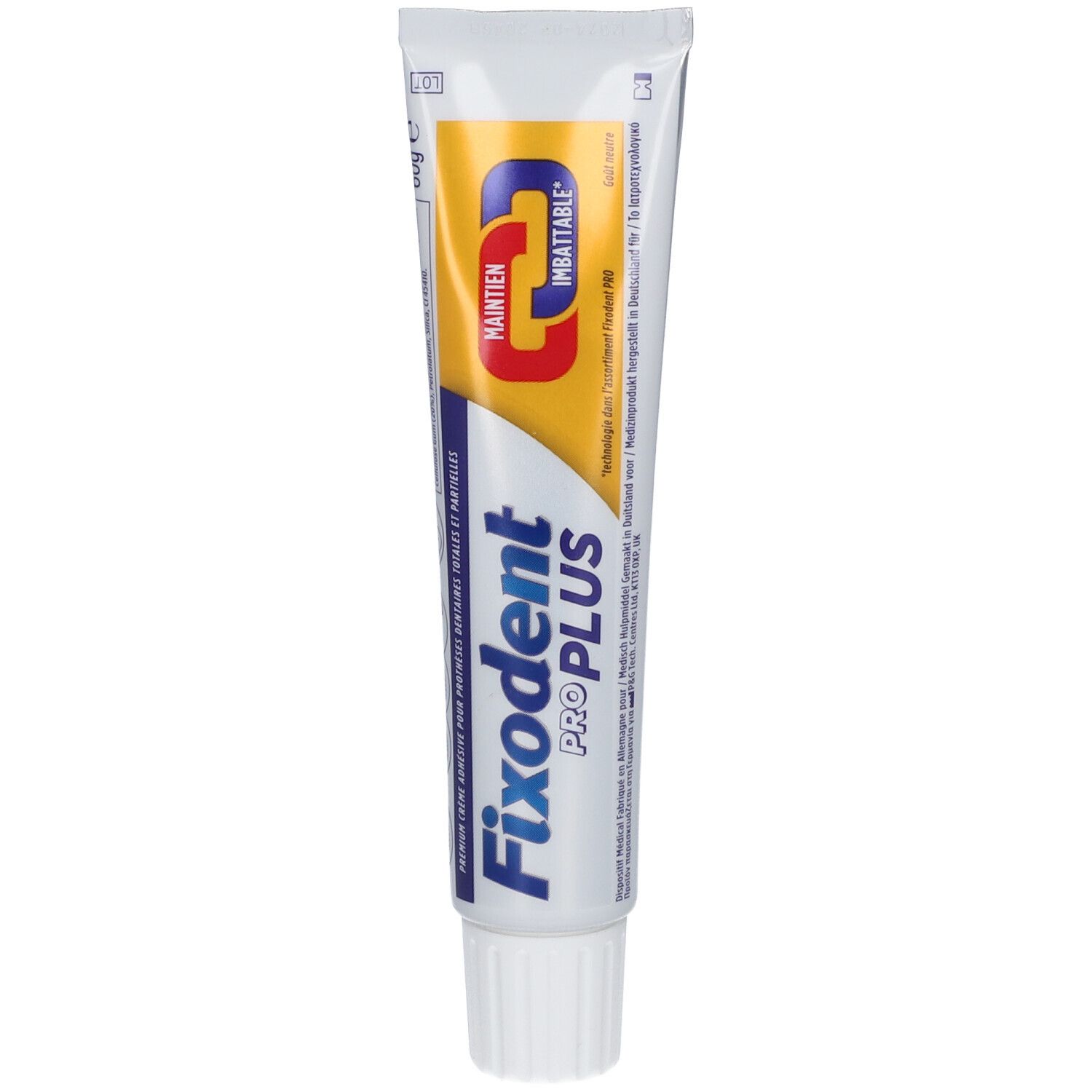 Fixodent Pro Plus Maintien Imbattable Crème Adhésive Pour Prothèses