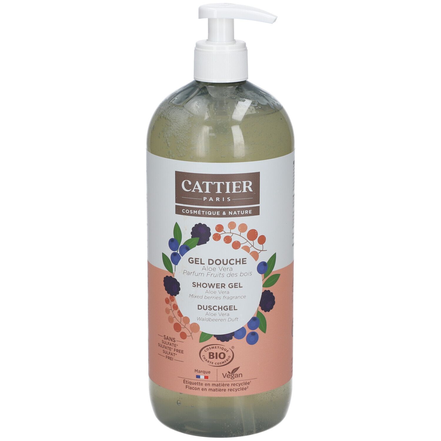 Cattier Gel Douche L Sans Sulfate Parfum Fruits Des Bois Ml