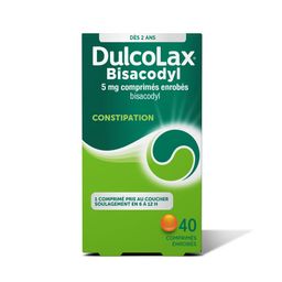 Dulcolax bisacodyl 5 mg | Comprimés enrobés | Laxatif contre la Constipation