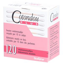 Cotondou Plus Houten Stokjes Met 240 Gewatteerde Uiteinden