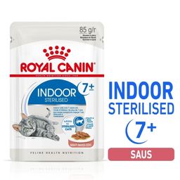 Royal Canin FHN Indoor 7+ in Gravy Kattenvoer