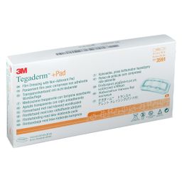 3M Tegaderm + Pad Transparant Filmverband Met Absorberend Kompres 9cmx25cm