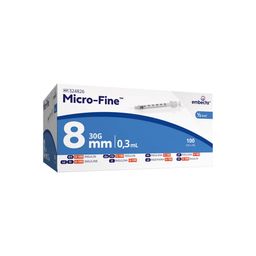 BD Microfine Seringue Jetable 0,3 ml Bd Aiguille 30g Insuline 324826/320837
