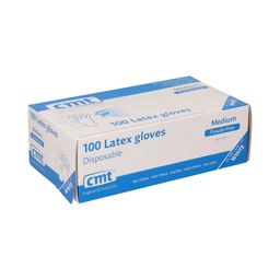 CMT Handschoenen Latex Wit PF Medium