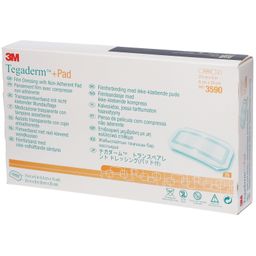 3M Tegaderm + Pad Transparant Filmverband met Absorberend Kompres 9cmx20cm