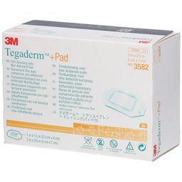 3M Tegaderm + Pad Transparant Filmverband met Absorberend Kompres 5cmx7cm