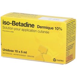 Iso-Betadine Dermique 10% Unidose | Désinfectant | Plaies, infections cutanées et éraflures