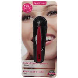 Vitry Pince d'Epilation Pocket Inox Bouts Obliques 1016C