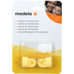 Medela Set de rechange 2 clapets et 6 membranes blanches