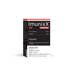 ixX Pharma ImunixX 100 | Boost d'immunité hivernal | Vitamine C et glucane breveté