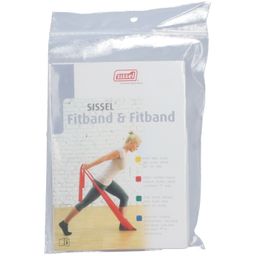 Sissel Fitband 7,5cmx2m Medium Rood + Clip