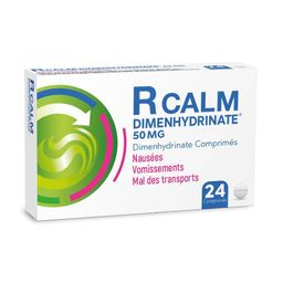 R Calm Dimenhydrinate® 50 mg | Nausées et vomissements