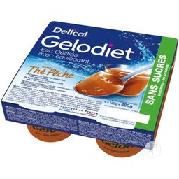 Delical Gelodiet Eau Gélifiée Édulcorant Thé Pêche