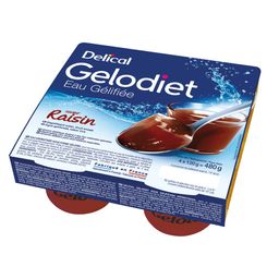 Delical Gelodiet Eau Gélifiée Sucrée Raisin