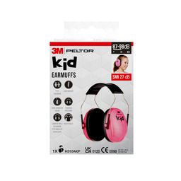 3M™ PELTOR™ Kid gehoorkap H510AKP | Verstelbaar |  Voor kinderen vanaf 5 jaar  | Zachte, brede kussens | SNR 27 dB | roze