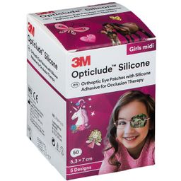 3M Opticlude Silicone Oogpleister Midi Girls 5,3 x 7 cm 2738PG50