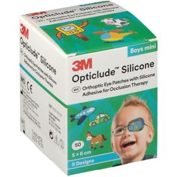 Opticlude Silicone Pansement Orthoptique Mini Boys 5cm x 6cm 2737PB50