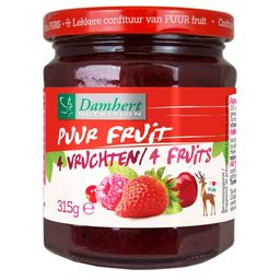 Damhert Confituur 4 vruchten - 100% Fruit (zonder toegevoegde suiker)