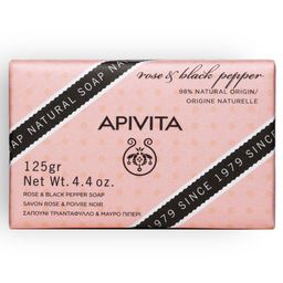 Apivita Rose & Black Pepper Natural Soap