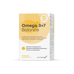 Natural Energy Omega 3+7 Balance | Hersenfunctie, hart, gezichtsvermogen, Oxidatieve Stress
