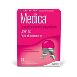 Medica Comprimés pour la Gorge Fraise | Mal de Gorge