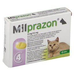 Milprazon 4mg/10mg Kat >0.5kg 1x4tabs