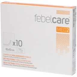 Febelcare Gaaskompres Steriel Niet Klevend 10x10cm