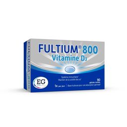 Fultium 800 | Vitamine D3 | Système Immunitaire & Maintien d'Os forts | Dose journalière recommandée de vit D