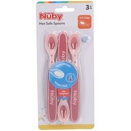 Nuby Lepel Zacht+Warmtegevoelig Roze 3Maanden+ ID5235