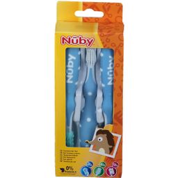 Nuby Tandenborstelset Blauw 3Maanden+ ID754
