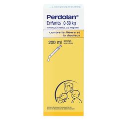 Perdolan® Enfants 0-39 kg Sirop | Paracétamol 32mg Contre Douleurs et Fièvres