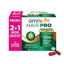 Omnivit Hair Pro | Maintien de Cheveux Sains | Promo 120 Comprimés + 60 Gratuits
