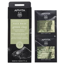 Apivita Express Beauty Face Mask Green Clay Deep Cleansing