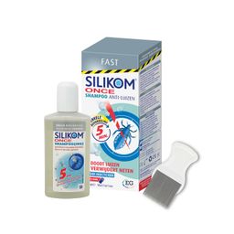 Silikom Once Shampoo | Anti-Luizen en Neten | Gratis Luizenkam