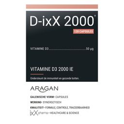 ixX Pharma D-ixX 2000 | Vitamine D3 2000 IE | Vitamine D3 50 µG
