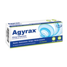 Agyrax® - Mal des transports/nausées