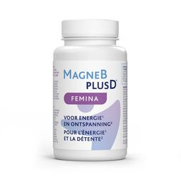 MagneBplusD® Femina | Formule complète à base de magnésium pour femmes | Énergie & Détente | Magnésium, vitamine D, vitamines B, zinc et sélénium