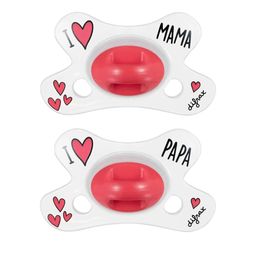 Difrax Fopspeen Natural I Love 0-6 Maanden