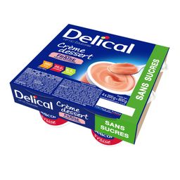 Delical Crème Dessert HP-HC Aardbei Suikervrij