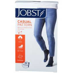 JOBST® Casual Pattern Chausettes 15-20 AD Medium Gris
