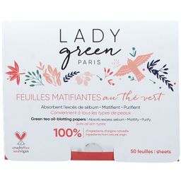 Lady Green Mattifiërende Blaadjes Green Tea